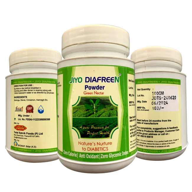 JIYO DIAFREEN POWDER Pack of 3 PCs of 100 Grams