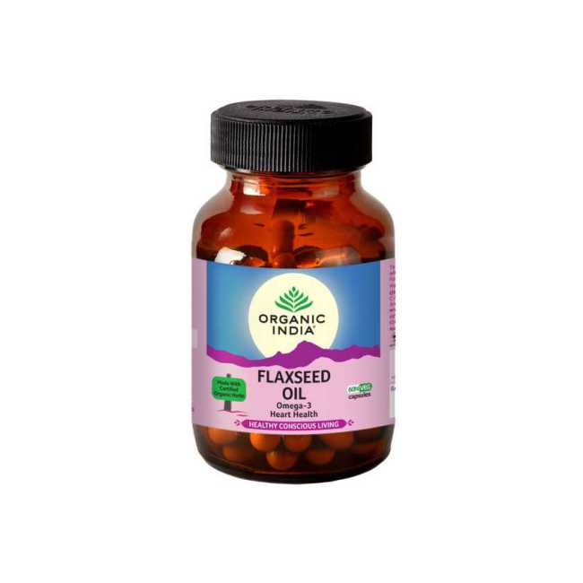 Organic India Flaxseed Oil - 60 Capsule