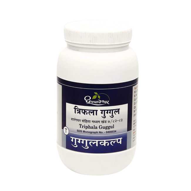 Dhootapapeshwar Triphala Guggul - 1000 Tablets