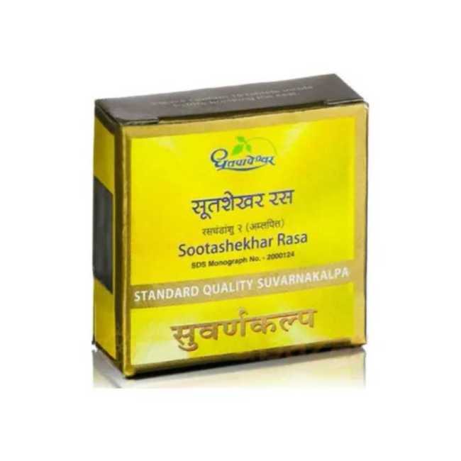 Dhootapapeshwar Sootashekhar Rasa Standard Quality Suvarnakalpa - 30Tablet