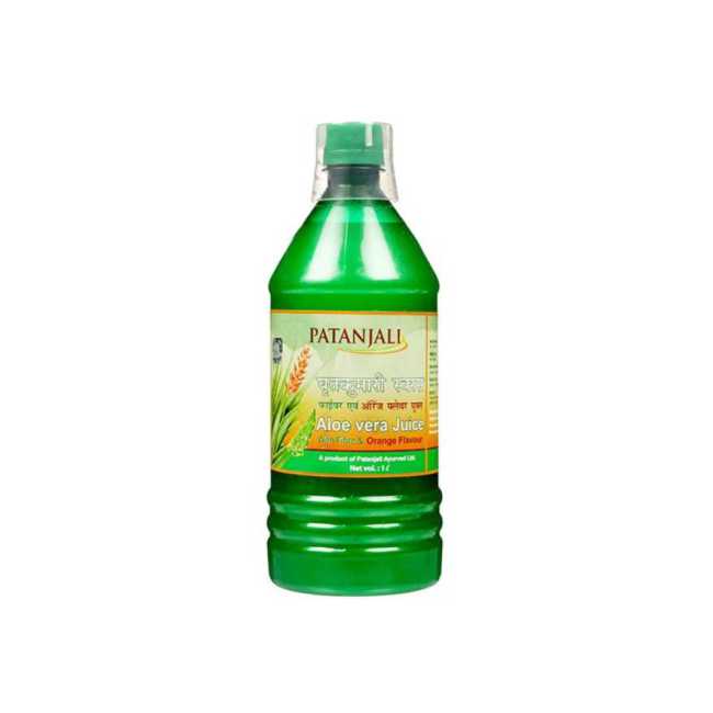 Patanjali Aloevera Juice with fibre and orange flavour - 1000 ml