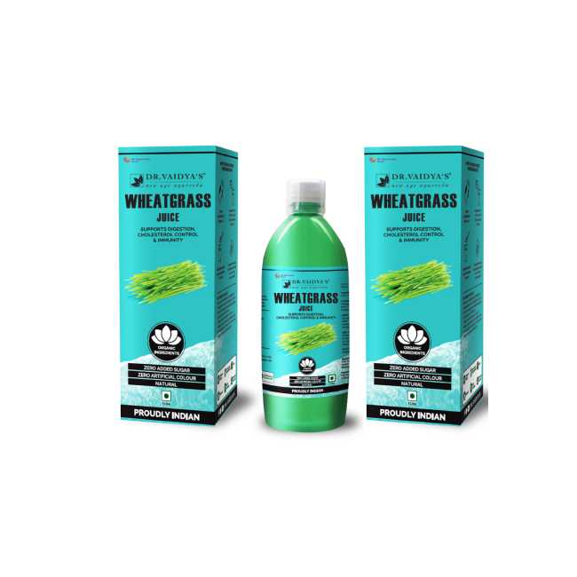Dr Vaidyas Wheatgrass Juice Concentrate 1L - Pack of Three