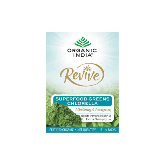 Organic India Revive Superfood Greens Chlorella (5gm Each)