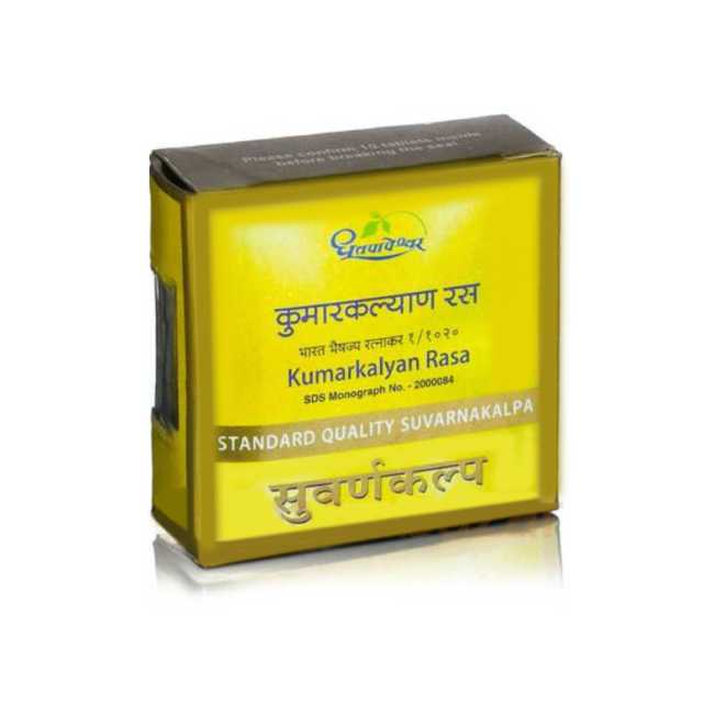 Dhootapapeshwar Kumarkalyan Rasa Standard Quality Suvarnakalpa Tablet - 10 Tablet