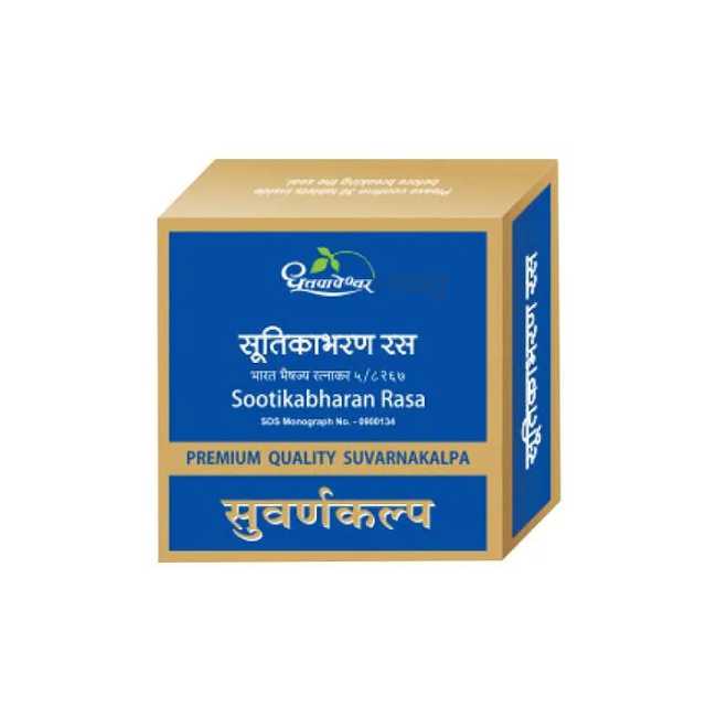 Dhootapapeshwar Sootikabharan Rasa Premium Quality Suvarnakalpa - 10 Tablets