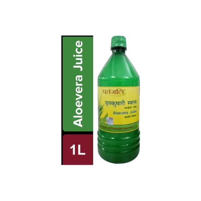 Patanjali Ayurveda Aloe Vera Juice with Fiber Unflavoured 1000 ml