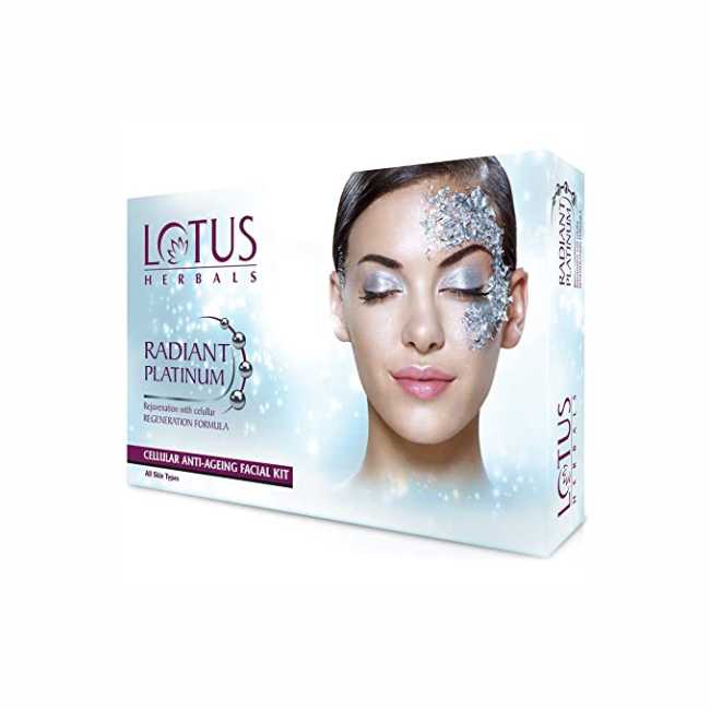 Lotus Radiant Platinum Cellular Anti-Ageing Salon Grade 4 Facial Kit
