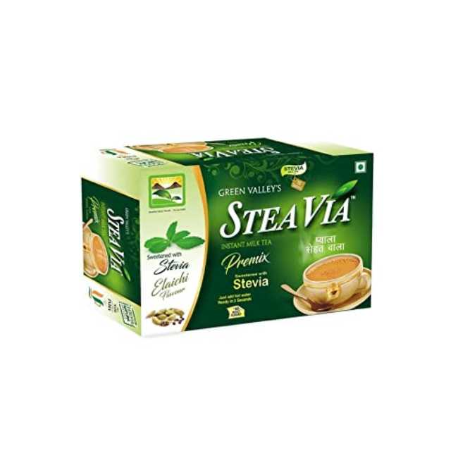 GVS Steavia Milk Tea Premix (3 in 1)  Elaichi (10 sachet x 1gm)