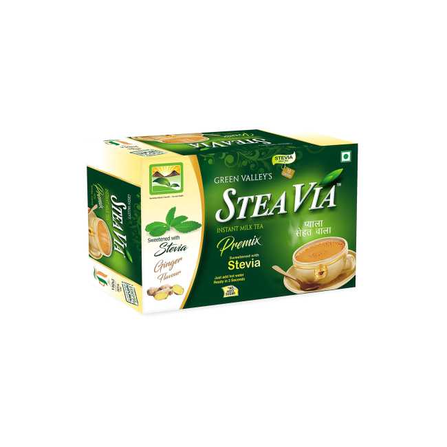 GVS Steavia Milk Tea Premix (3 in 1)  Ginger 10 sachet x 1gm