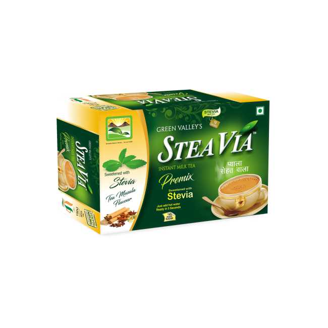 GVS Steavia Milk Tea Premix (3 in 1) Tea Masala (10 sachet x 1gm)