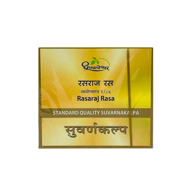 Dhootapapeshwar Rasaraj Rasa Standard Quality Suvarnakalpa - 30 Tablets