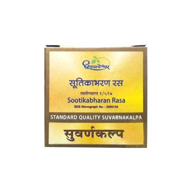 Dhootapapeshwar Sootikabharan Rasa Standard Quality Suvarnakalpa Tablet