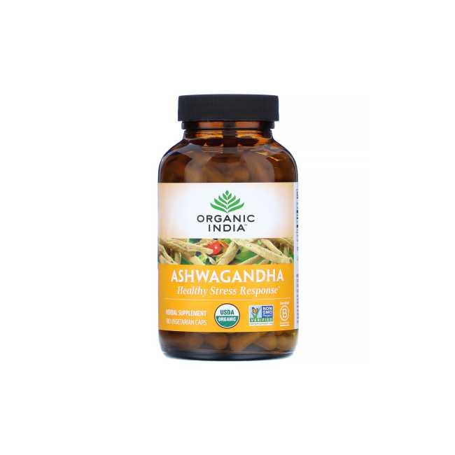 Organic India Ashwagandha Veg Capsule - 180N