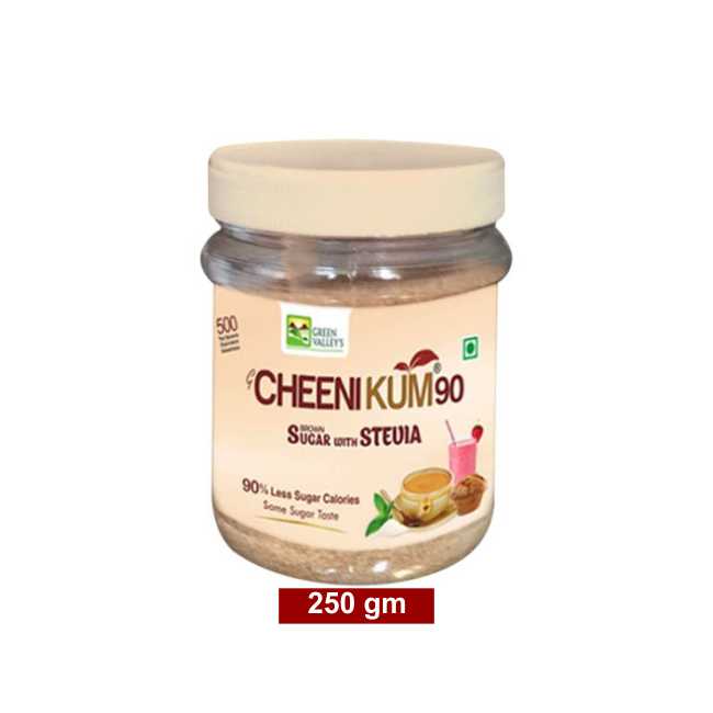 GVS Cheeni Kum 90 Brown ( Brown Sugar With Stevia ) 250 gm