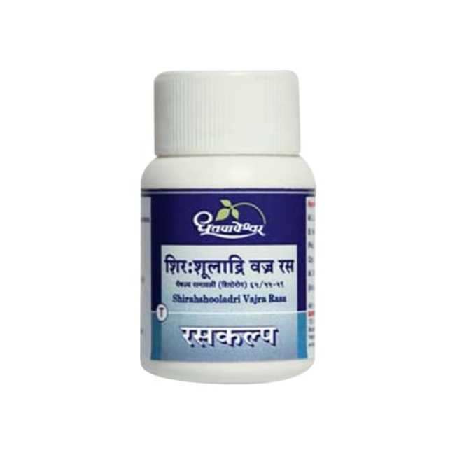 Dhootapapeshwar Shirshooladri Vajra Rasa - 60 Tablets