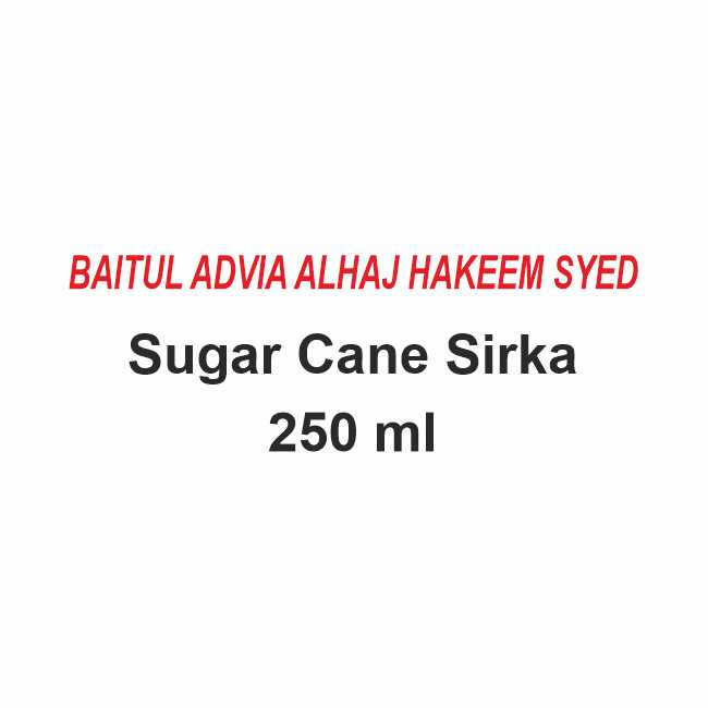 Baitul Advia Alhaj Hakeem Syed Sugar Cane Sirka 250 ml