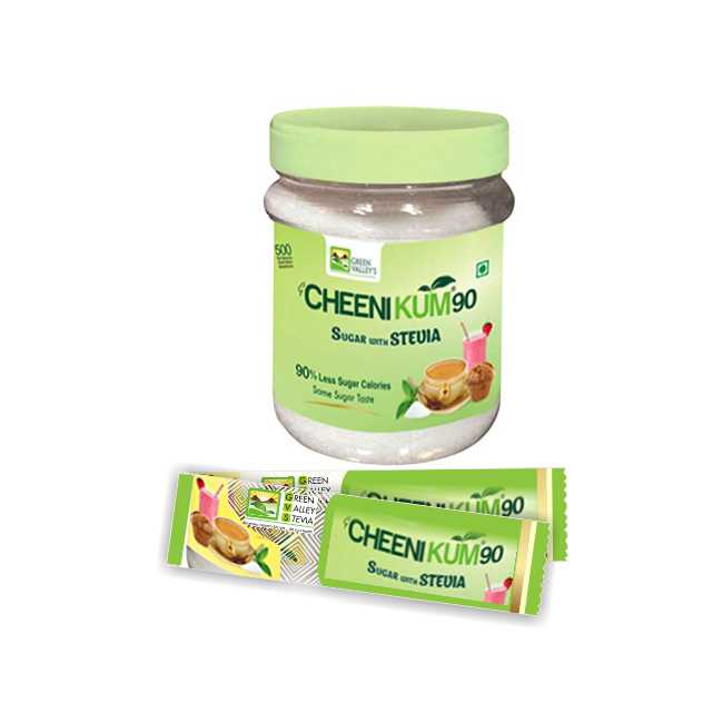 GVS Product Cheeni Kum 90 (Sugar with Stevia) ( 30 X1gm)