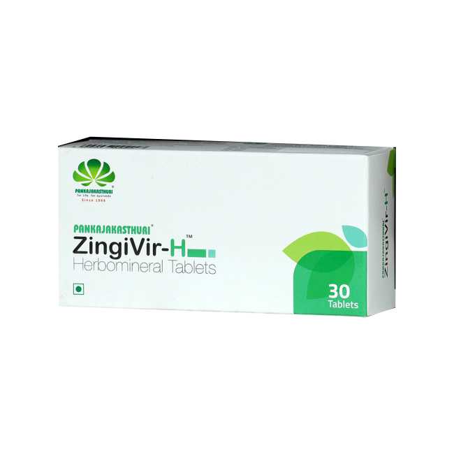 Pankajakasthuri Herbals - Pk Zingivir-H 30 tab