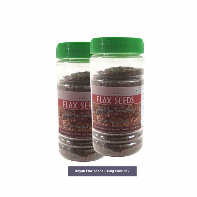 Udyan Flax Seeds - 150g Pack of 2
